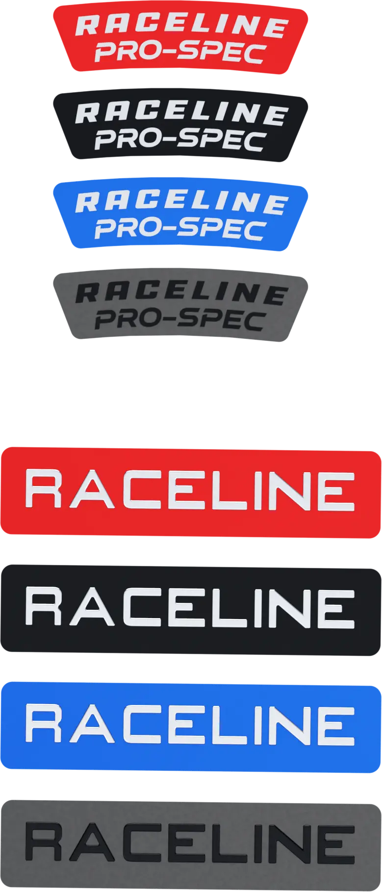Raceline Decal Package Blue/Red/Blk/Gunmetal - 570-1801 1