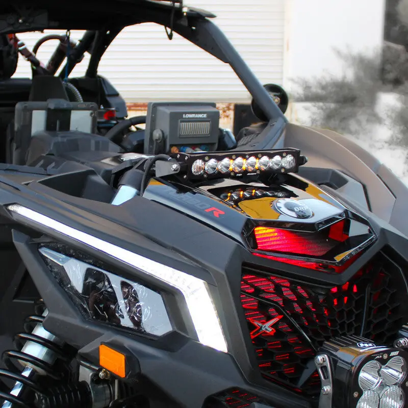 Baja Designs Can-Am X3 Shock Mount Kit W/10In S8 Light Bar - Amber 1