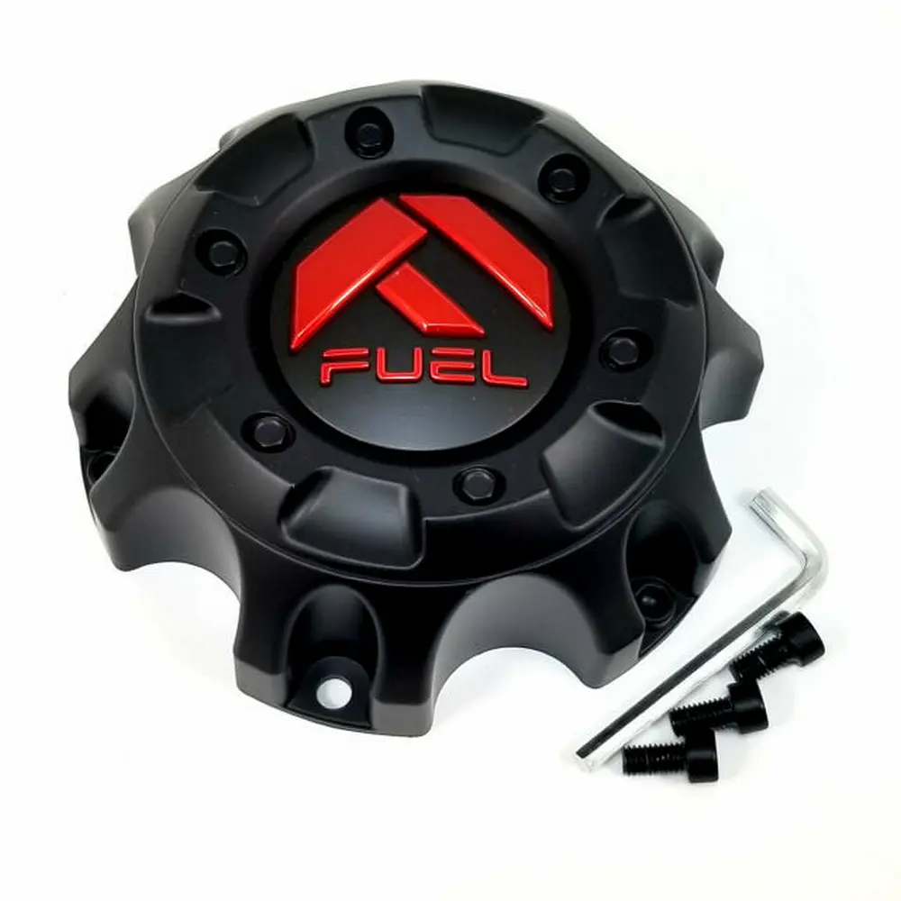 Fuel Cap 6 Lug Matte Black Red Tint - 1001-58Mbq 1