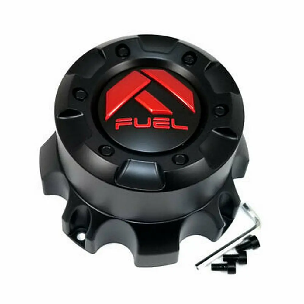 Fuel Gl-Black Red Logo 8 Lug Cap - Tall - 1001-60Mbq 1
