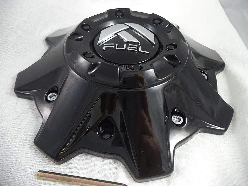 Fuel 8 Lug Gloss Black Cap (Flat Bottom) - 1001-83Gb 1