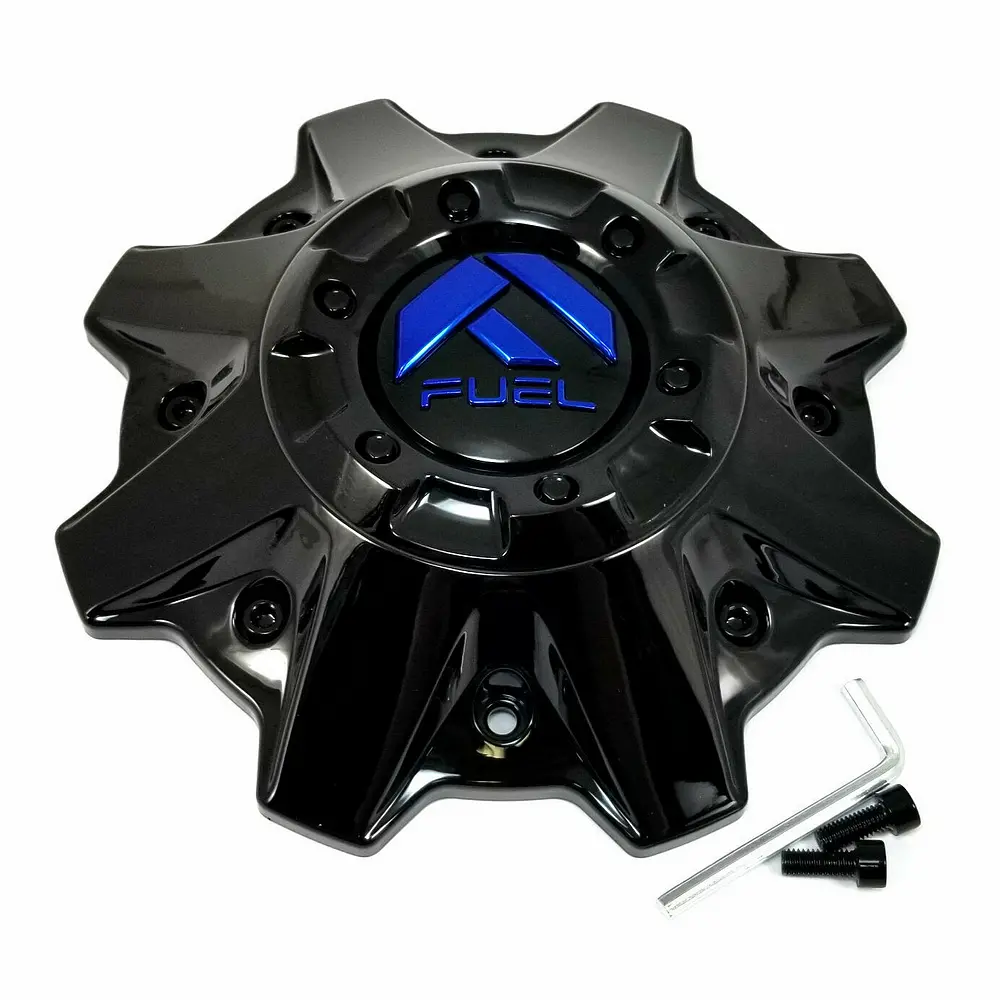 Fuel Gloss Black Blue Logo Cap (Flat) - 1001-83Gbk 1
