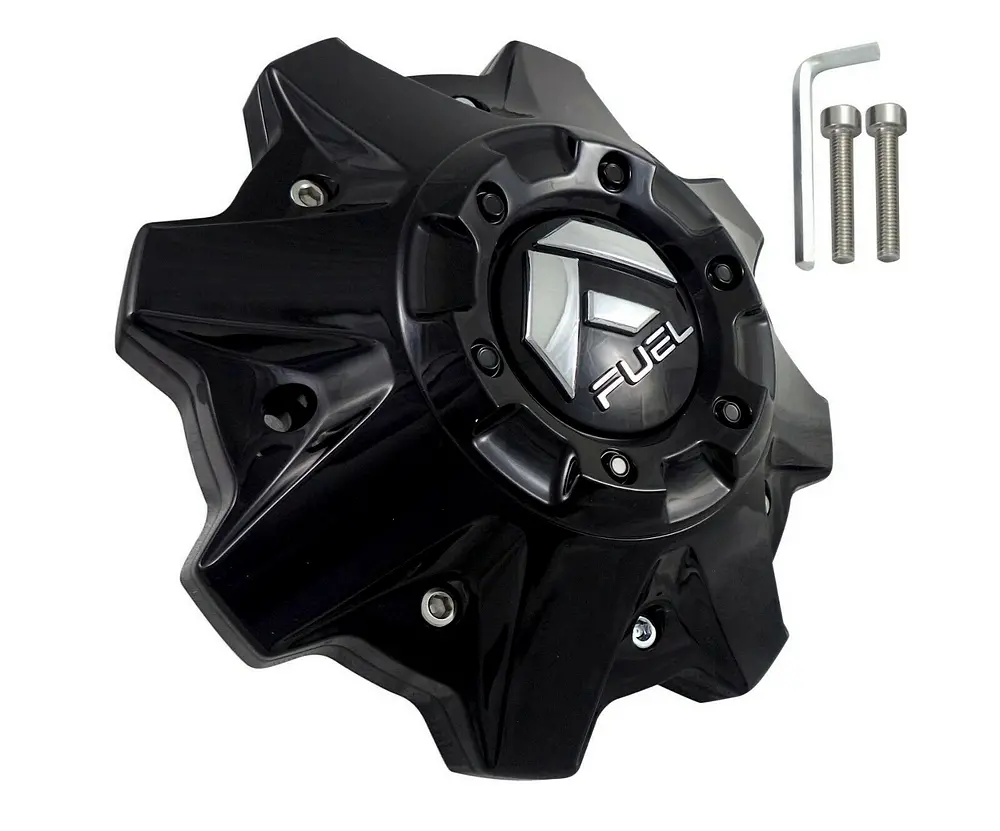 Fuel 8Lug Cap W/ Riser Gloss Black - 1002-53Gb 1