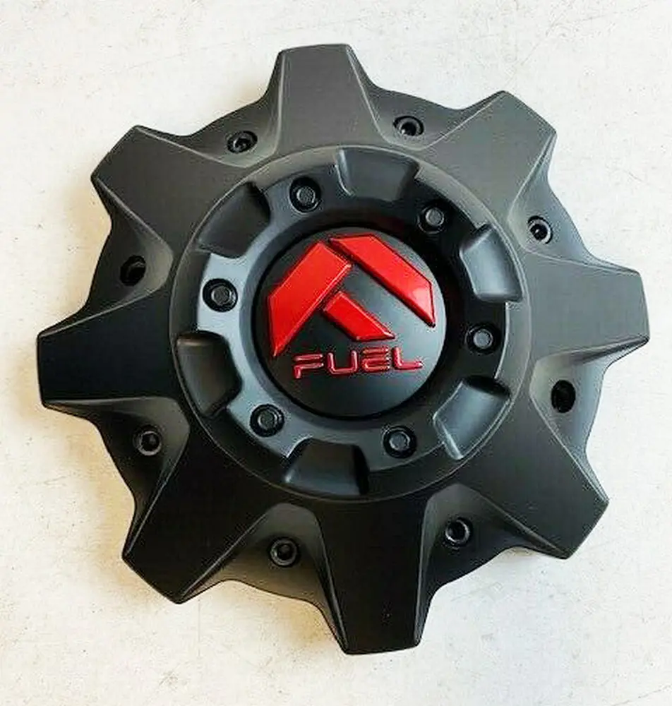 Fuel 8Lug Cap Mt-Black / Red Logo - 1002-53Mbq 1