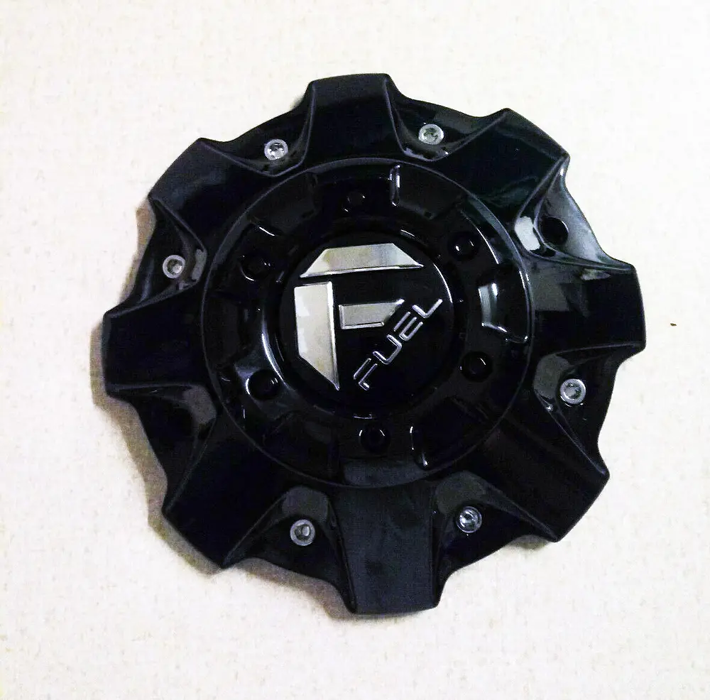 Fuel Dually 10X225 Rear Cap-Gloss Blk - 1004-63Gb 1