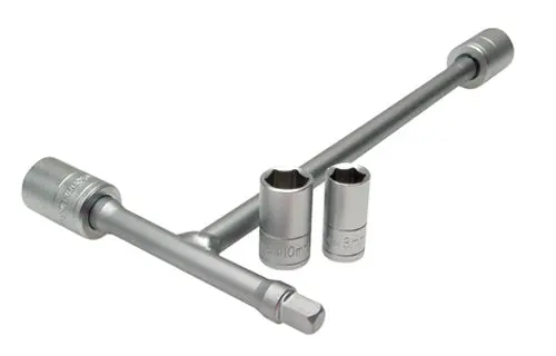Tri Drive Mini T-Handle 1/4" Drives W/8,10,12,13Mm Sockets - 08-0389 1