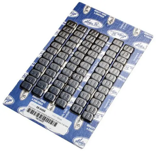 Wheel Weights, Steel Black, 18 Oz Pack, 72-1/4 Oz Bars - 08-0455 1