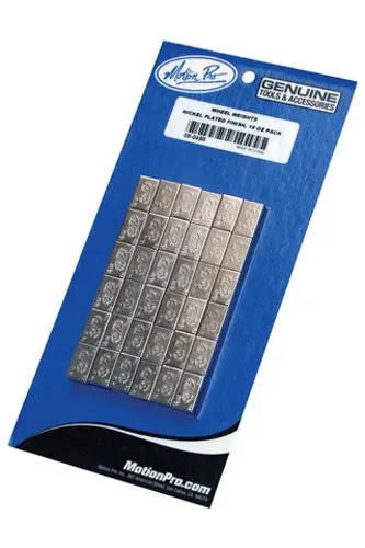 Wheel Weights, Nickel Plated Finish, 18 Oz Box - 08-0498 1