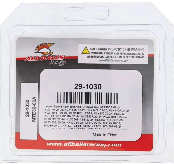 All Balls Racing Shock Bearing Kit - 29-1030 1