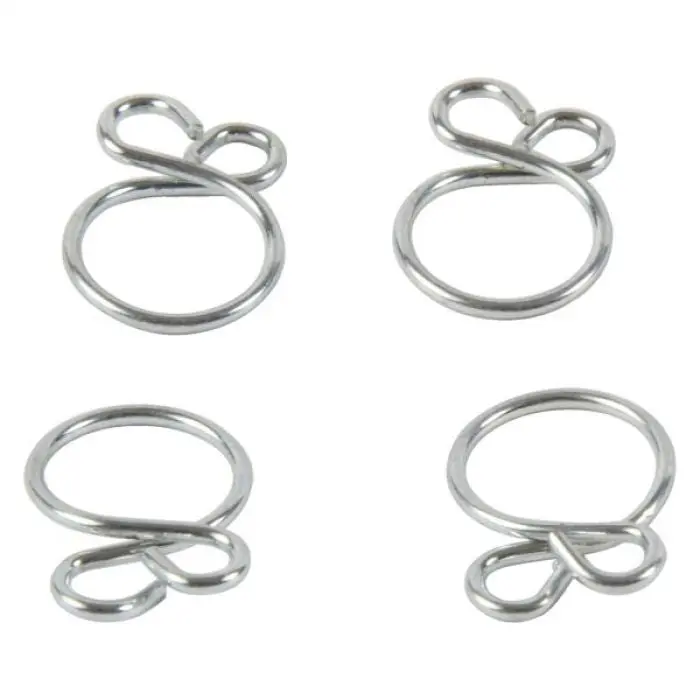 Fuel Star Clamp Refill Kit - 4 Ire Type Clamps 7.6Mm I.D. - Fs00058 1