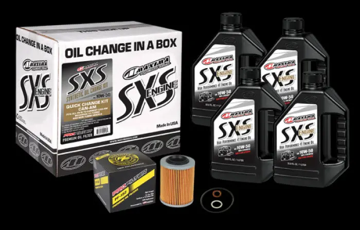 Maxima 5W-40 Full Synthetic Oil Change Kit Can-Am Maverick X3 - 90-469013-Ca 1