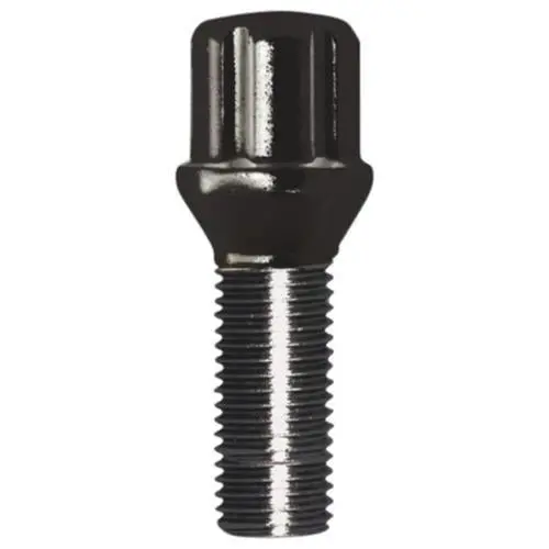 Spline Lug Bolt 14-1.25 35Mm Blk Bulk - 17143Sdbc 1