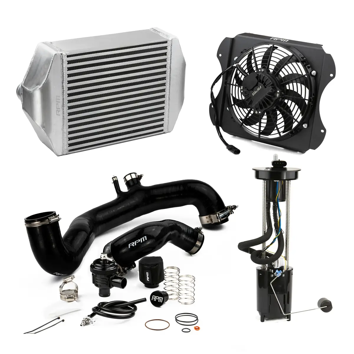 Rpm 2020-2026 Can-Am X3 120Hp To 190+Hp Big Core Intercooler Upgrade Kit + Fan, Silicone, & Bov 1