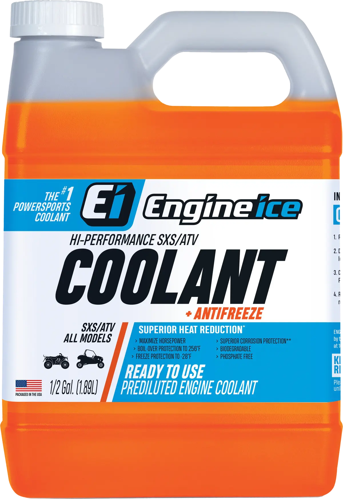 Hi-Perf Sxs/Atv Coolant 1/2 Gal (4/Case  Sold Ea) 1