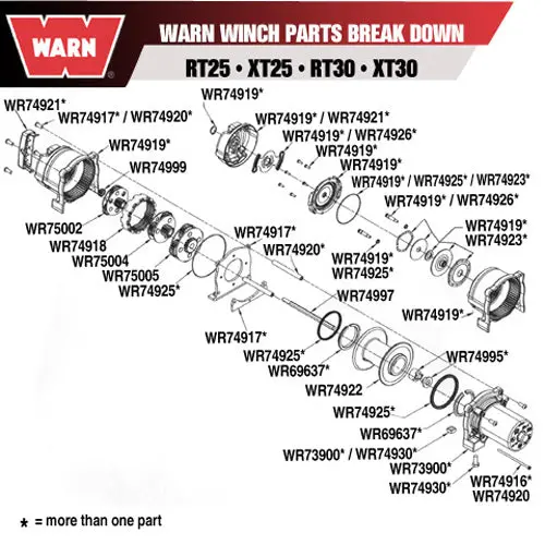 Warn Winch Coupler Kit - 74995 1
