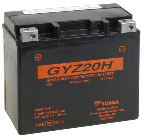 Yuasa Gyz20h Factory Activated, Maintenance Free - Yuam72rgh 1