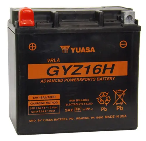 Yuasa Gyz16h Factory Activated, Maintenance Free - Yuam716gh 1