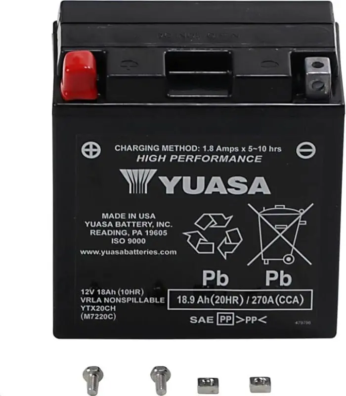 Factory Activated Ytx20ch H-Performance Mf 12 Volt Battery - Yuam7220c 1