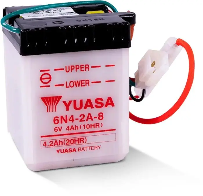 Conventional 6N4-2A-8 6 Volt Battery - Yuam2648a 1