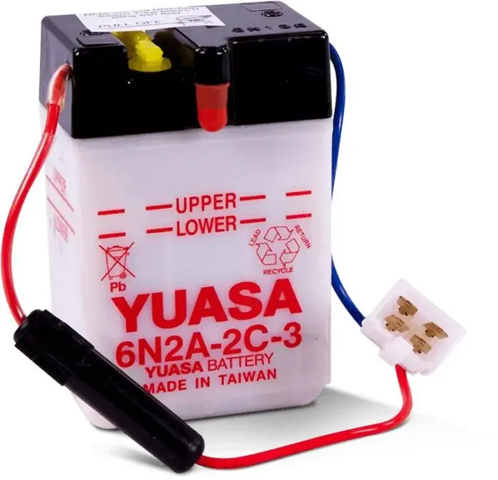 Conventional 6N2a-2C-3 6 Volt Battery - Yuam262c3 1