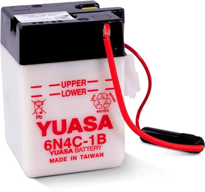 Conventional 6N4c-1B 6 Volt Battery - Yuam26c4b 1