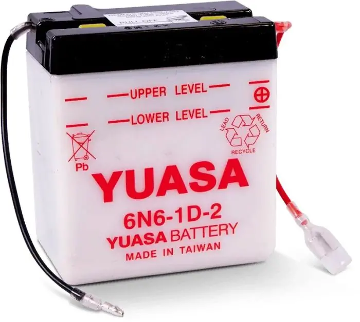 Conventional 6N6-1D-2 6 Volt Battery - Yuam2662b 1