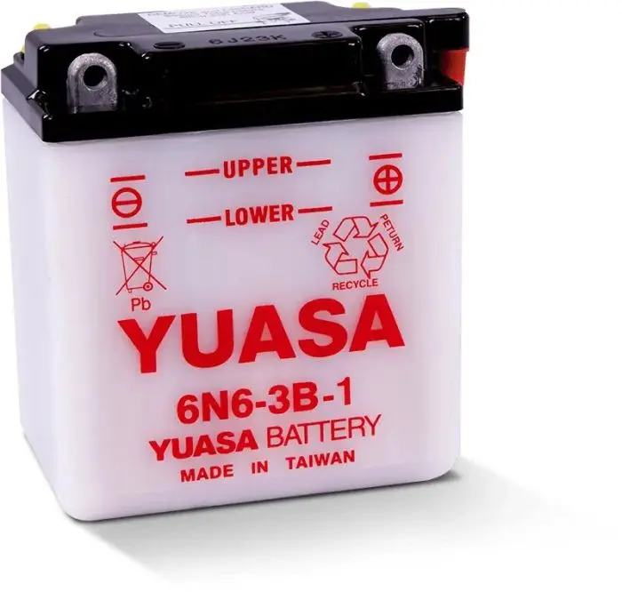 Conventional 6N6-3B-1 6 Volt Battery - Yuam2663b 1