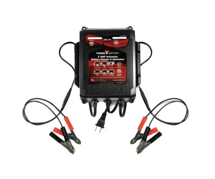 2 Amp Charger & Maintainer Dual Bank (6/12V) - Yua2ampch 1