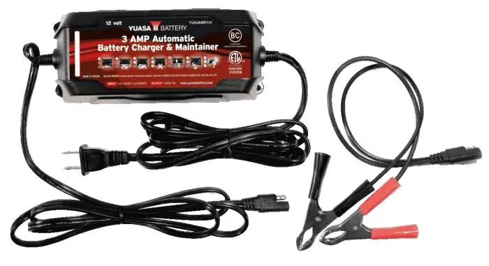 3 Amp Charger & Maintainer (12V) - Yua3ampch 1