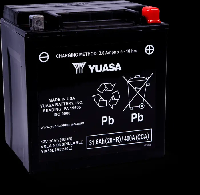 Yuasa Yix30l-Pw Factory Activated Maintenance Free 12 Volt Bat - Yuam7230lpw 1