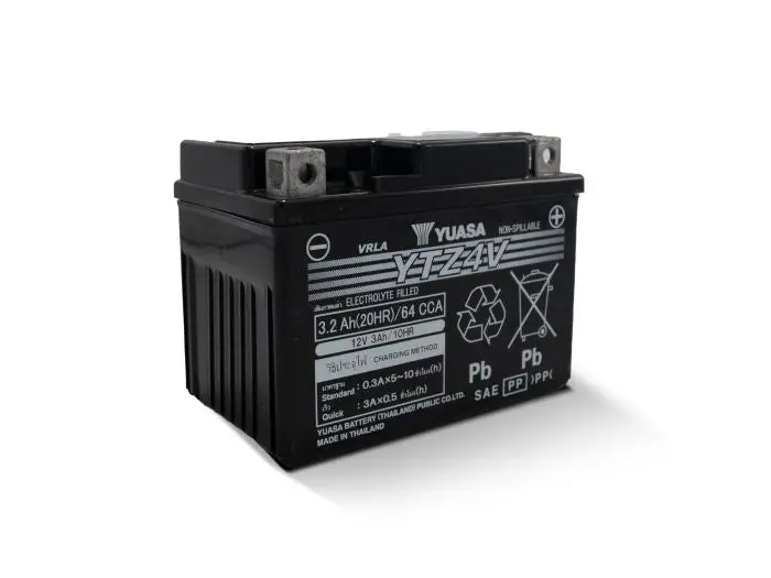 Yuasa Ytz4v Factory Activated, Maintenance Free - Yuam724zv 1