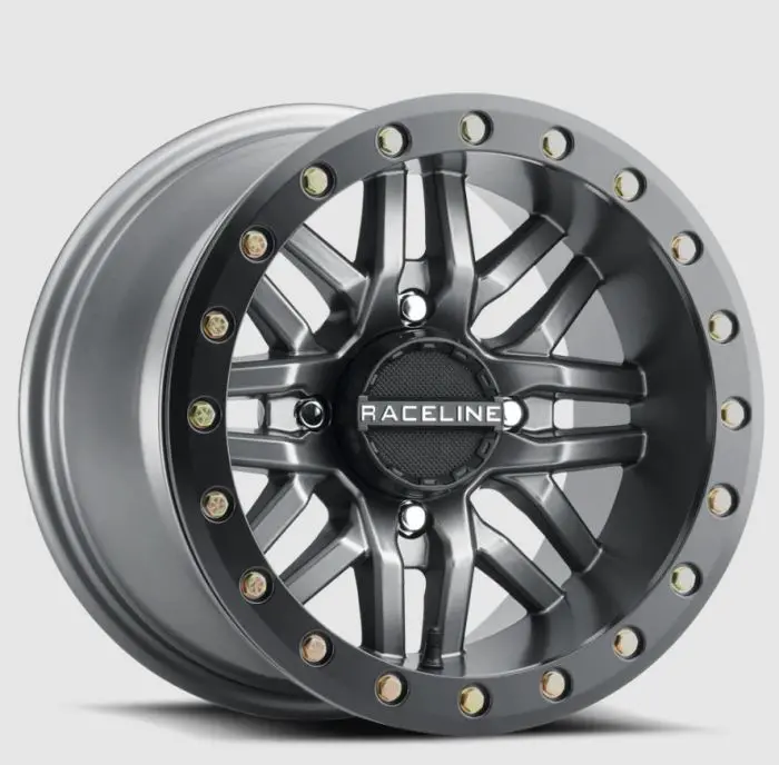 Raceline Bl Ryno Gun Metal W/Black Ring 15X10 4X137 (5+5) - A91g-51037-55 1
