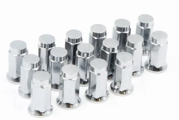 Raceline 16 Pack 10Mm X 1.25 (14Mm Hex,Flat) Chrome - Rlug-Bx15c 1