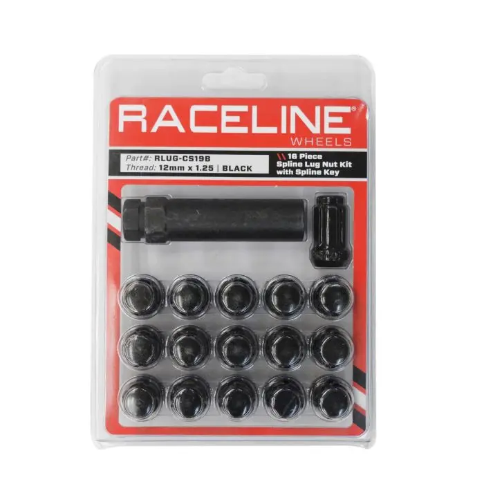 16Pk 12X1.25 Spline Blk Cs Pack - Rlug-Cs19b 1