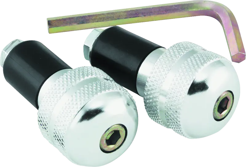 Bikemaster Anti Vibration Bar Ends - Silver 1