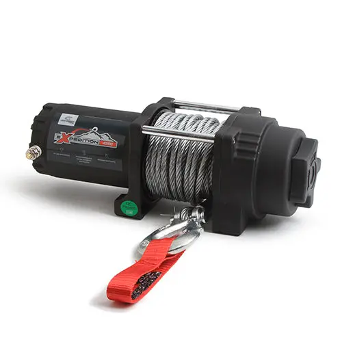 Expedition Winch 4500Lb 4-Bolt Steel Cable W Roller Fairlead - 431-01025 1