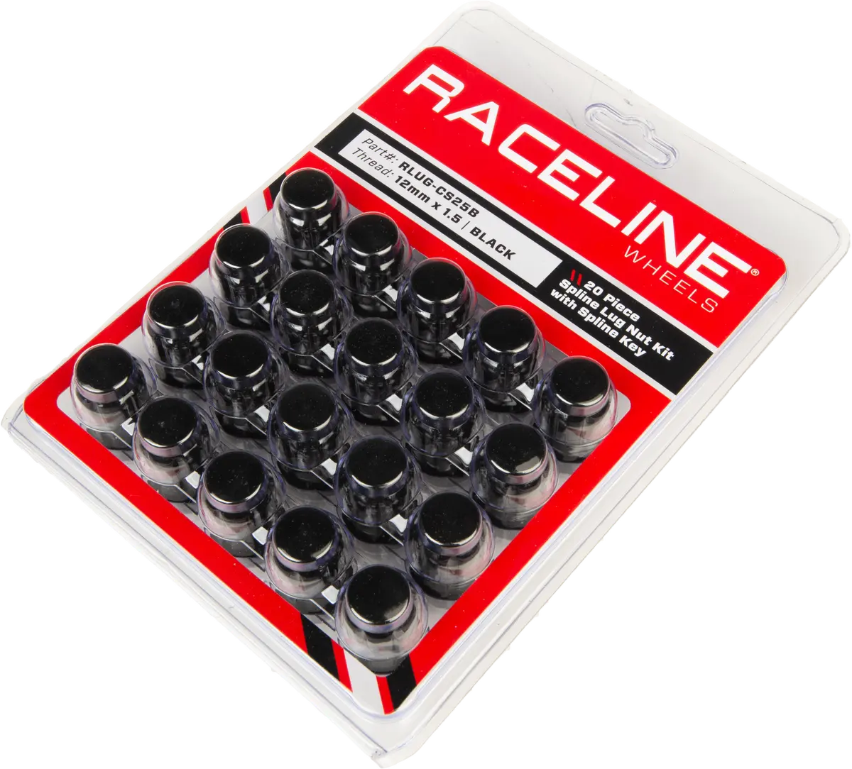 12Mmx1.50 Lock Style Lug 20/Pk Lock Style Lug Nuts Blk - 57-94139B 1