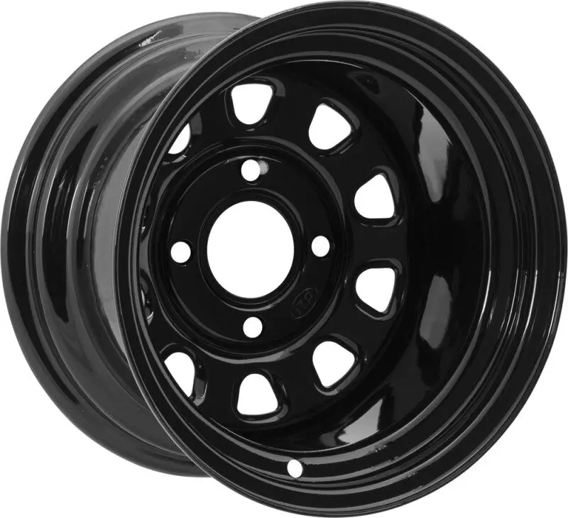 Itp Delta Steel 12X7 / 4/137 12Mm Bp / 4+3 Offset Black Wheel 1