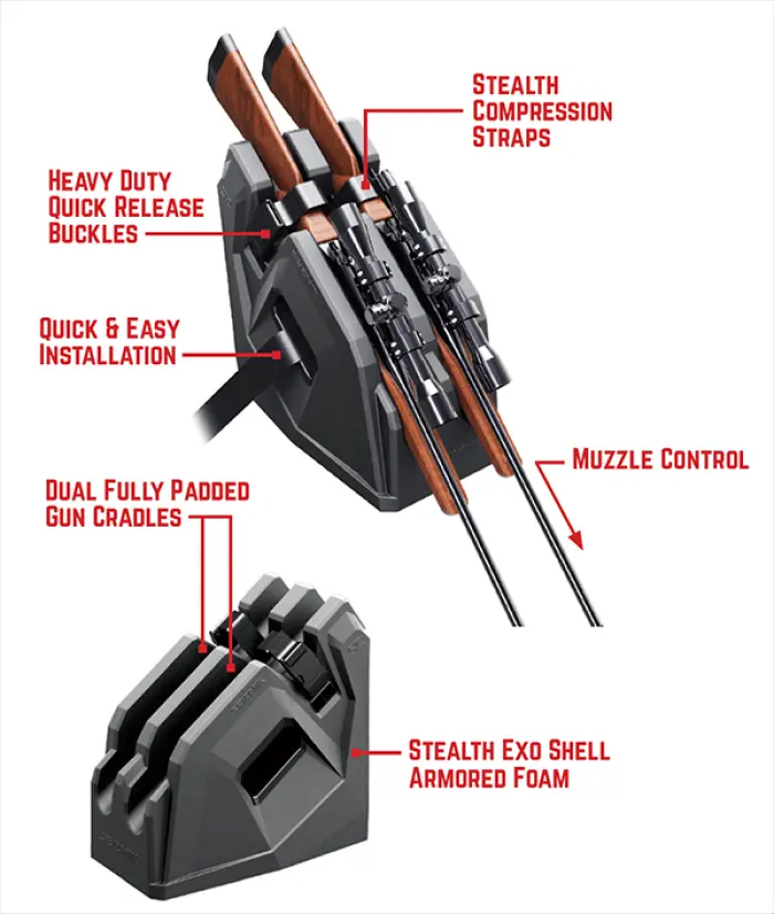 Seizmik In Cab On Seat Gun Holder - 58-07200 1