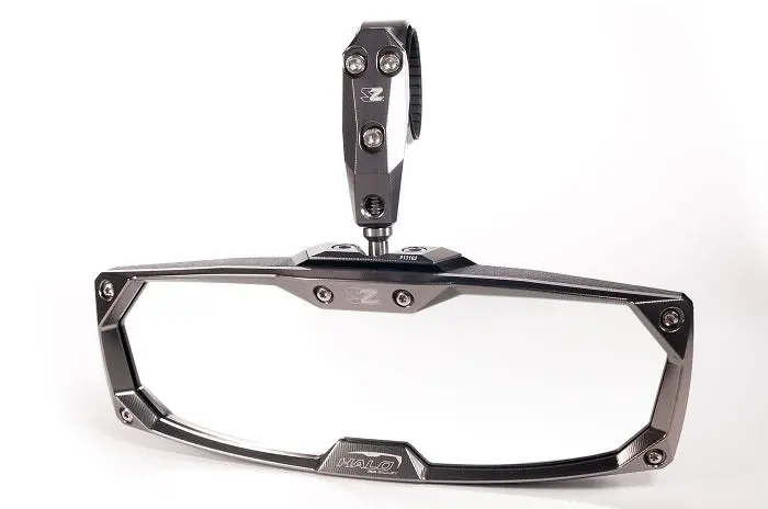 Halo-Ra Rear View Mirror Billet Bezel - 2" - 18012 1