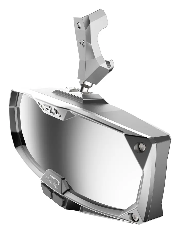 Halo-Ra Led Rear View Mirror W/Cast Bezel Defender - 56-18023 1