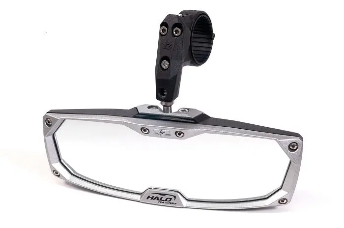 Halo-Ra Cast Rear View Mirror W/Cast Aluminum Bezel - 2" - 56-18025 1