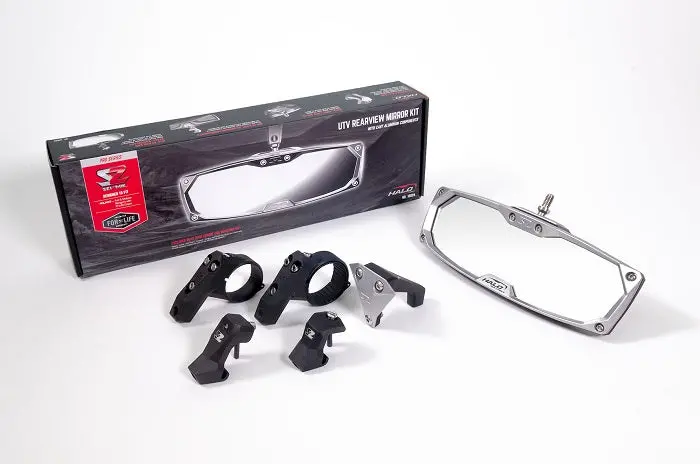 Halo-Ra Cast Rear View Mirror W/Cast Bezel Can-Am X3 - 56-18027 1