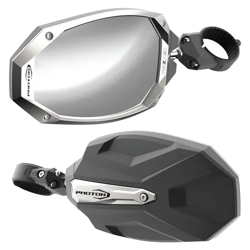 Photon Side View Mirror W/Cast Aluminum Body & Bezel - 2" & 1. - 56-18108 1