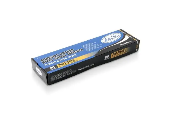Wheel Weights, Steel, Silver, 90Oz Box, 360-1/4Oz Segments - 08-0452 1