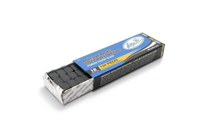 Wheel Weights, Steel, Black, 18Oz Pack, 144-1/8Oz Segments - 08-0553 1