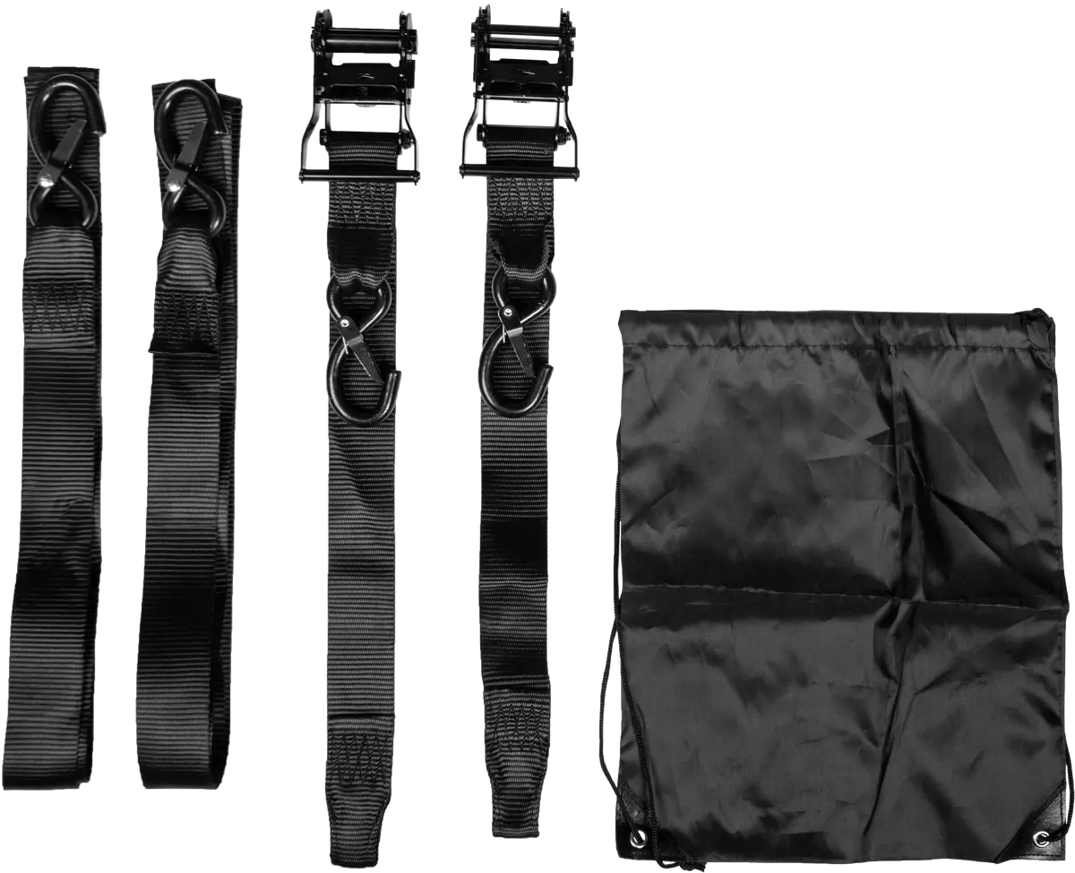 2" X 8' Ratchet Soft Tie-Down Black 2/Pk - 29-13091 1