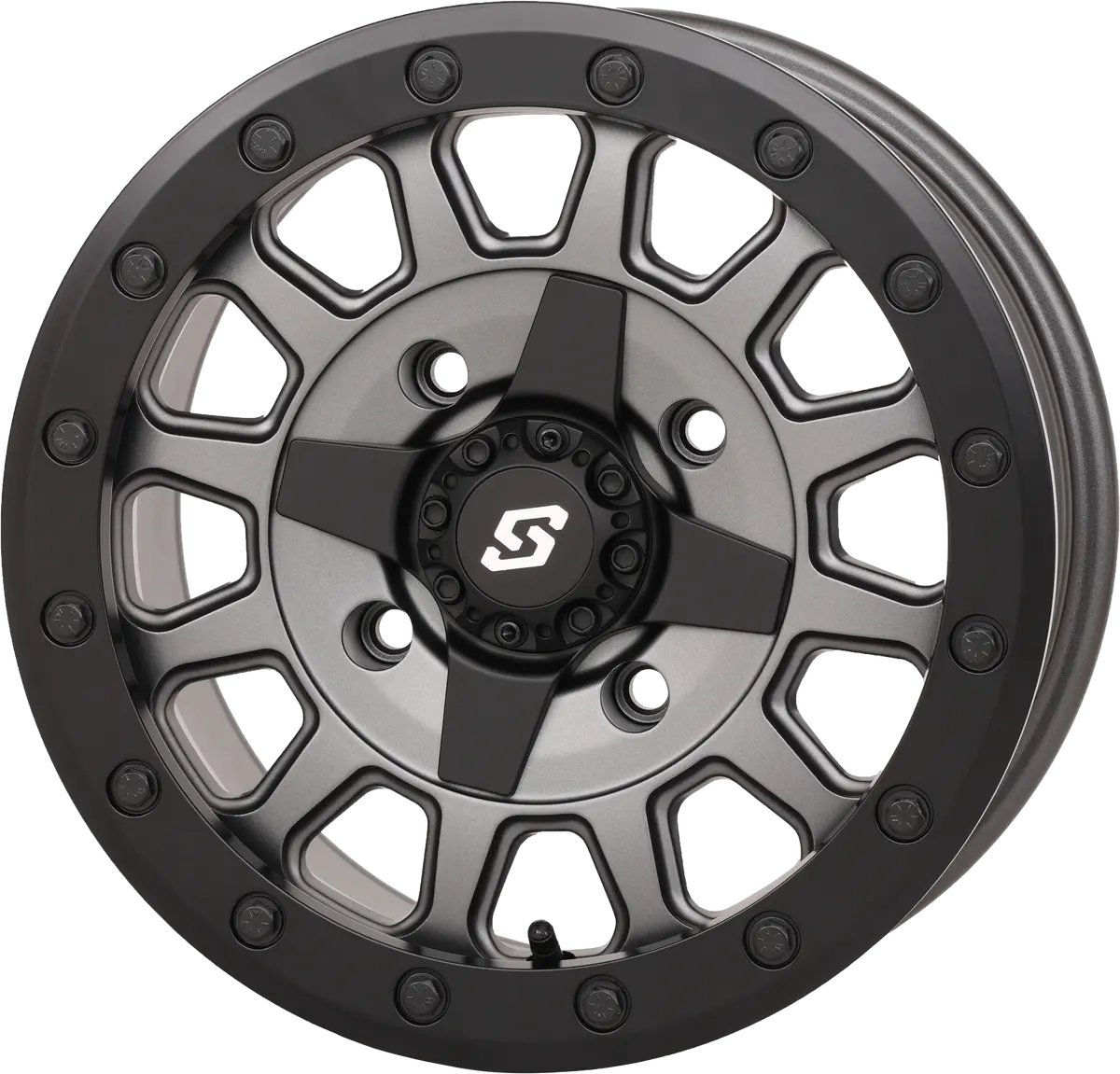 Adapt Dd Wheel 15X7 5+2 4/137 & 4/156 Matte Gnmtl Grey - 570-9123 1