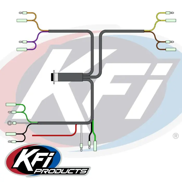 Kfi Harness - Hand Remote 8-Pin Panel Mount - Act-Hr-Har 1