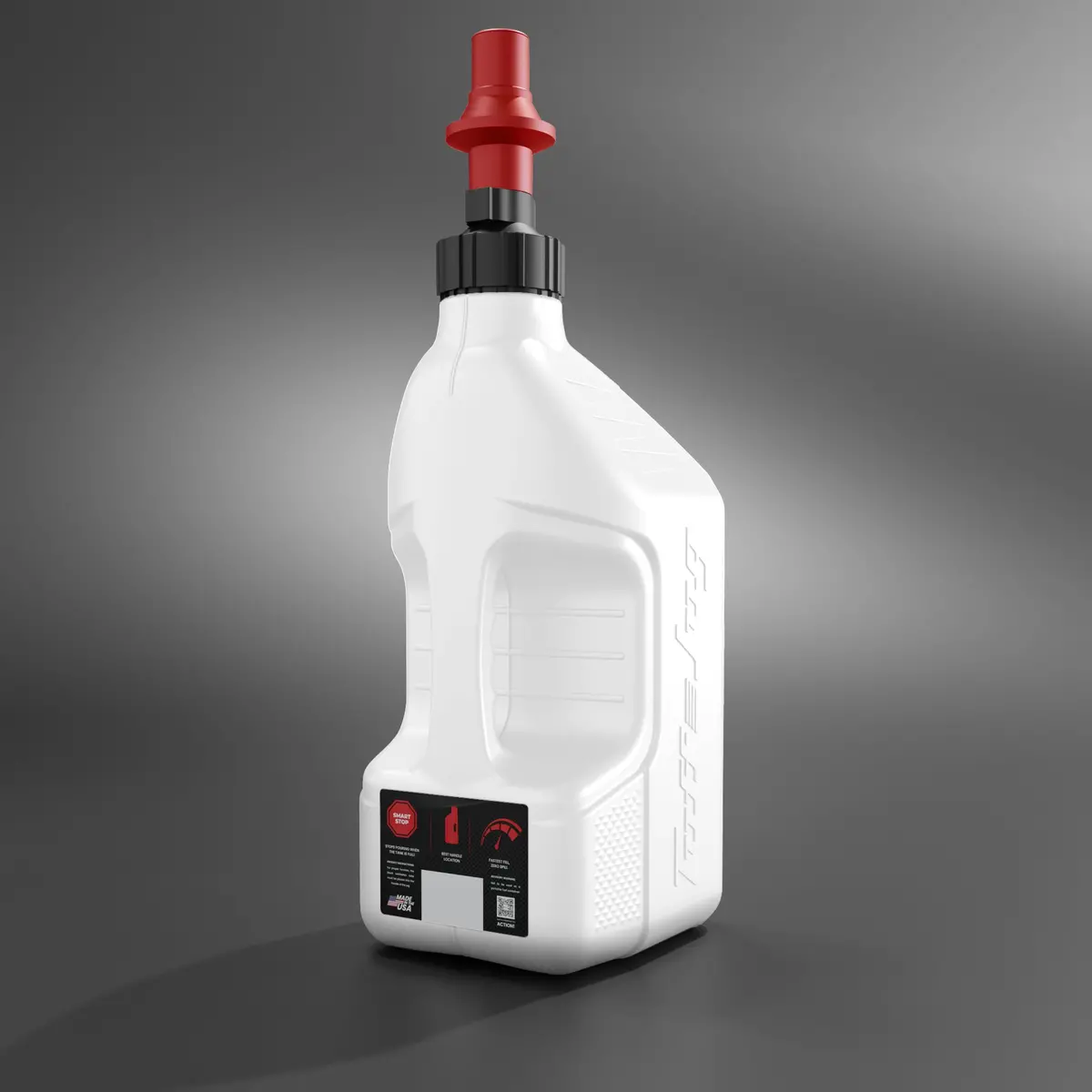 Utility Container White W/ Red Cap 2.5 Gal - 28-1161 1